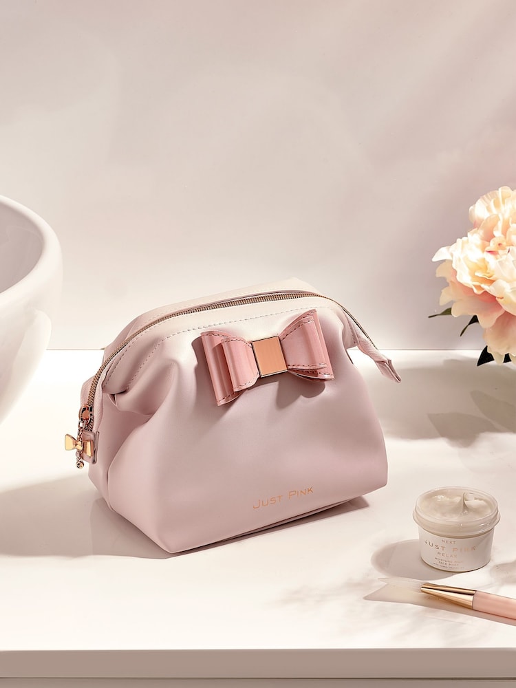 Just Pink Slouch Make-Up Bag - Image 1 of 8