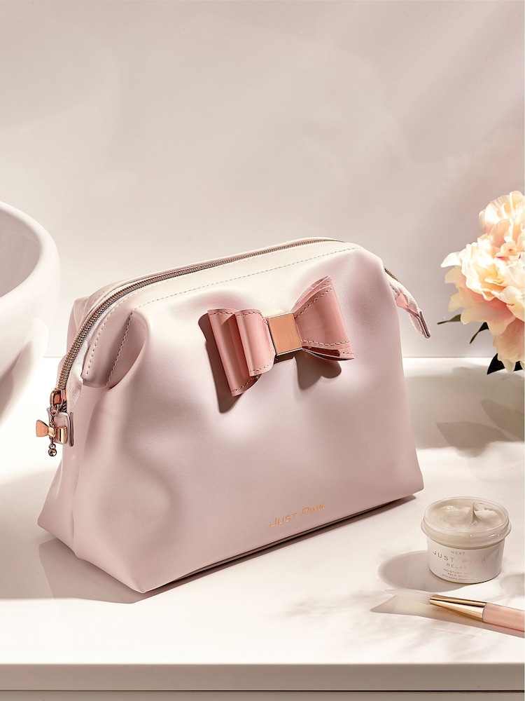 Just Pink Slouch Make-Up Bag - Image 2 of 8