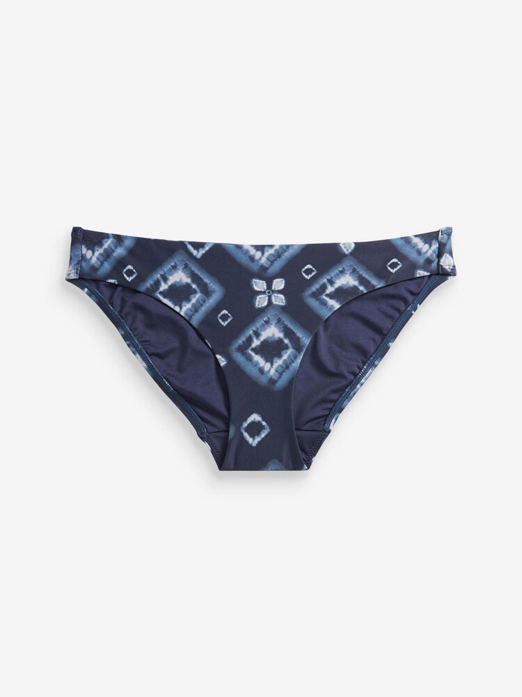 Granatowy we wzory azteckie - Tummy Control Bikini Bottoms - Image 5 of 5
