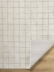 LIVABLISS White Cascade Textured Modern High Pile Rug - Image 3 of 7