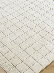 LIVABLISS White Cascade Textured Modern High Pile Rug - Image 6 of 7