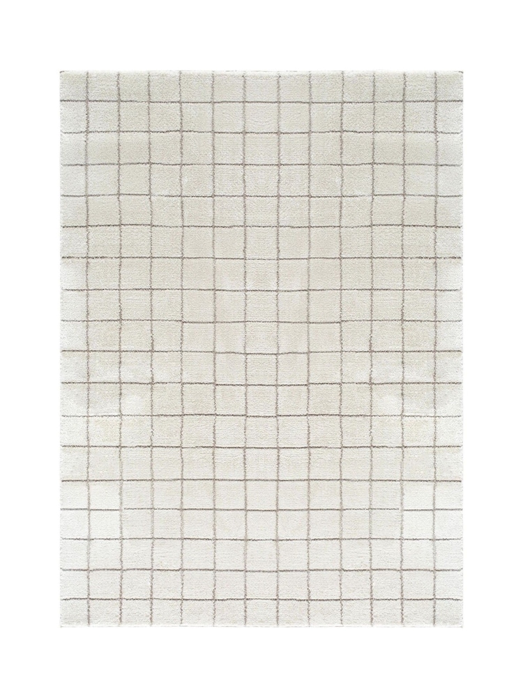 LIVABLISS White Cascade Textured Modern High Pile Rug - Image 7 of 7