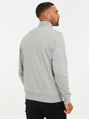 Threadbare Grey Quarter Zip Neck Sweatshirt - Image 2 of 4