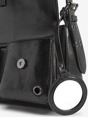 Black Utility Shoulder Baguette Bag - Image 5 of 5