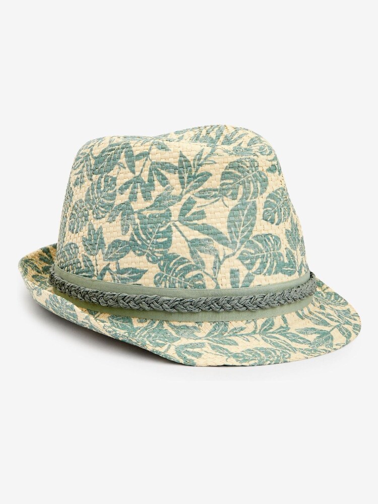 Palm Print Trilby Hat (1-16yrs) - Image 1 of 2 Palm Print Trilby Hat (1-16yrs) - Image 1 of 2