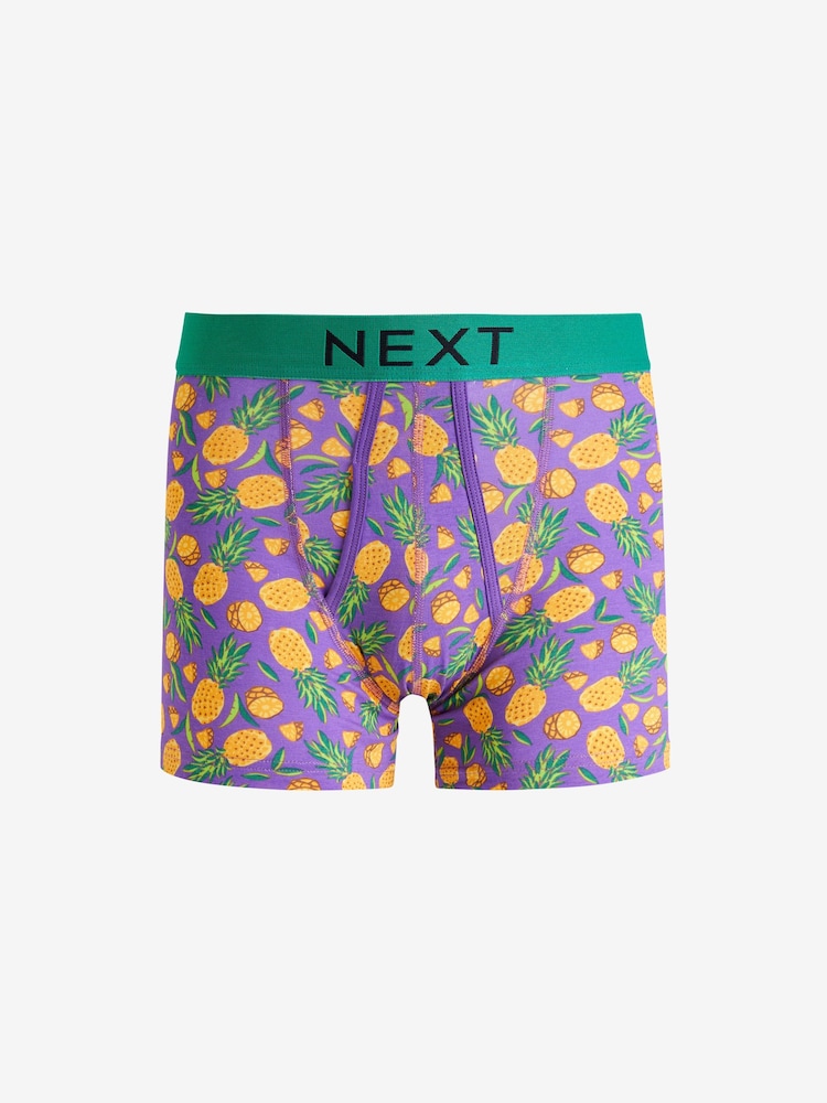 Fruit Print 4 pack A-Front Boxers - Image 5 of 7