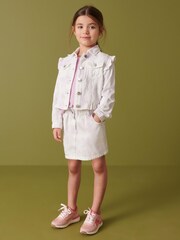 Lilac Purple Tie Dye Denim Skirt (3-16yrs) - Image 1 of 6