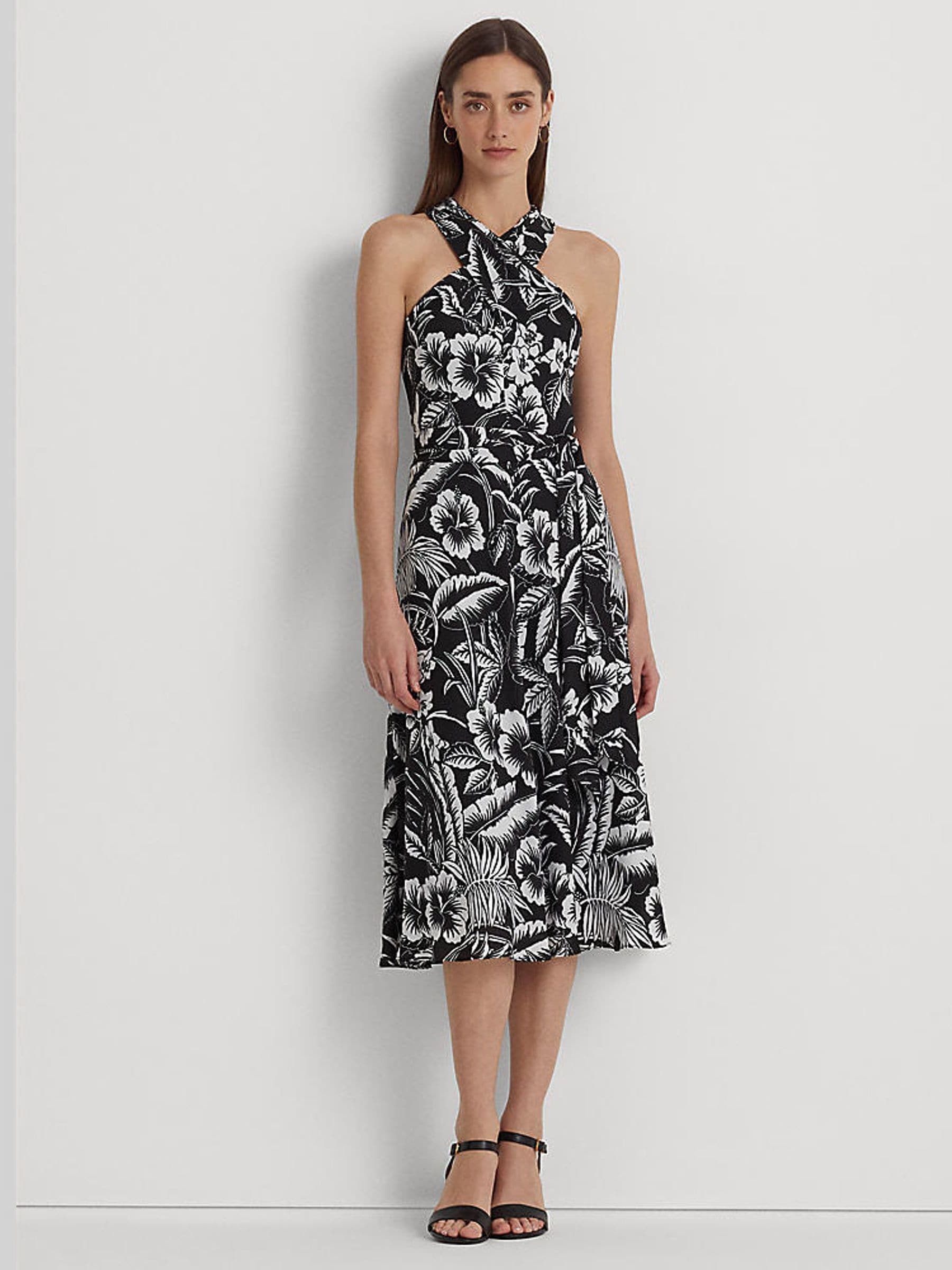 Ralph lauren black sleeveless dress online