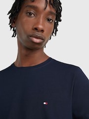 Темно-синий - Tommy Hilfiger Slim Fit Core Stretch Crew Neck T-Shirt - Image 3 of 4