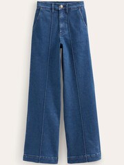 Boden Blue High Rise Smart Wide Leg Jeans - Image 5 of 5