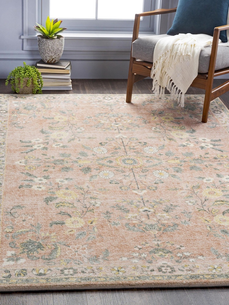 LIVABLISS Yellow Erin Traditional Boho Rug - Image 1 of 6