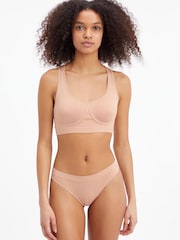 Calvin Klein Cream Bonded Flex Bralette - Image 1 of 4