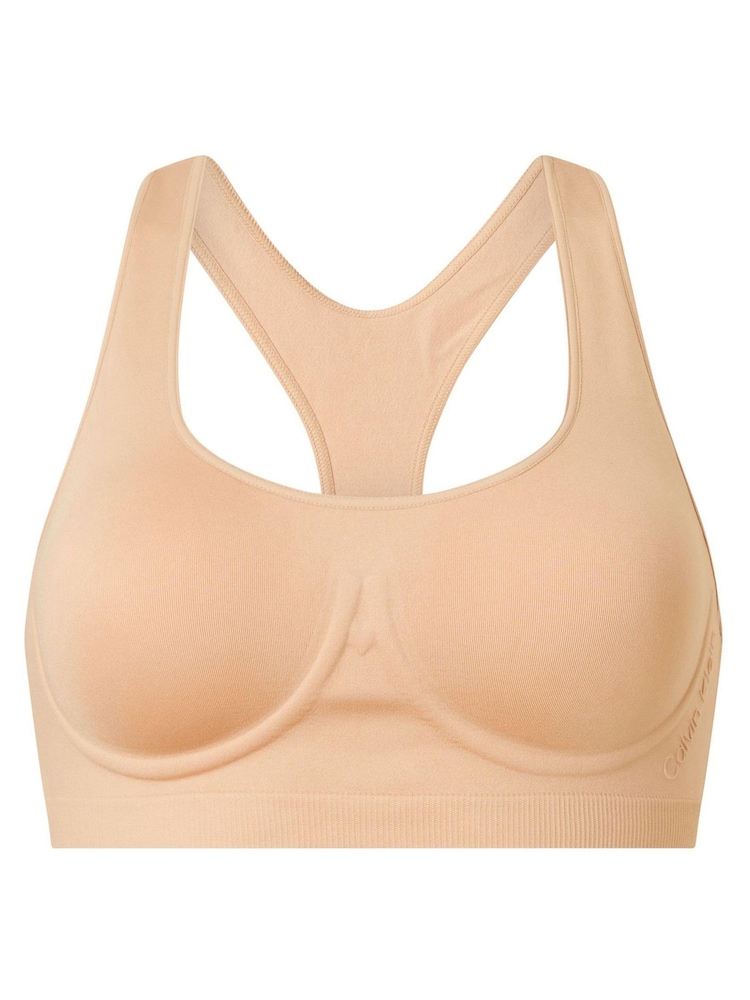 Calvin Klein Cream Bonded Flex Bralette - Image 4 of 4