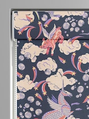 Cath Kidston Blue Kids Unicorn Made To Measure Roman 100% Cotton Blinds - Image 3 of 6