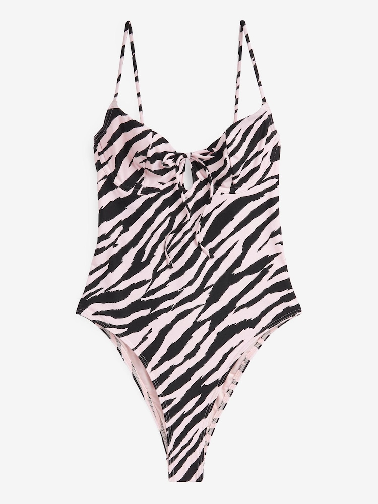 Zebra Non Pad Wired Swimsuit - Image 5 of 5