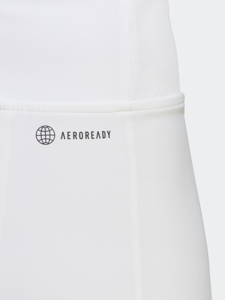 adidas White Tennis Club Pleated Skirt - Image 6 of 6