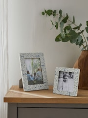 Blue Ditsy Photo Frame - Image 2 of 5
