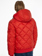 Tommy Hilfiger Red Diamond Quilted Jacket - Image 2 of 7