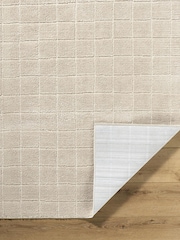 LIVABLISS Beige Cascade Textured Modern High Pile Rug - Image 3 of 6
