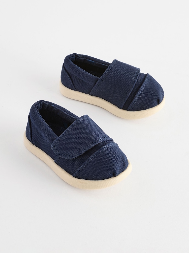 Navy Blue Touch Fastening Espadrille Shoes - Image 1 of 6