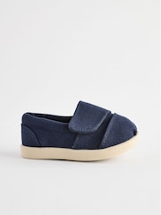 Navy Blue Touch Fastening Espadrille Shoes - Image 3 of 6