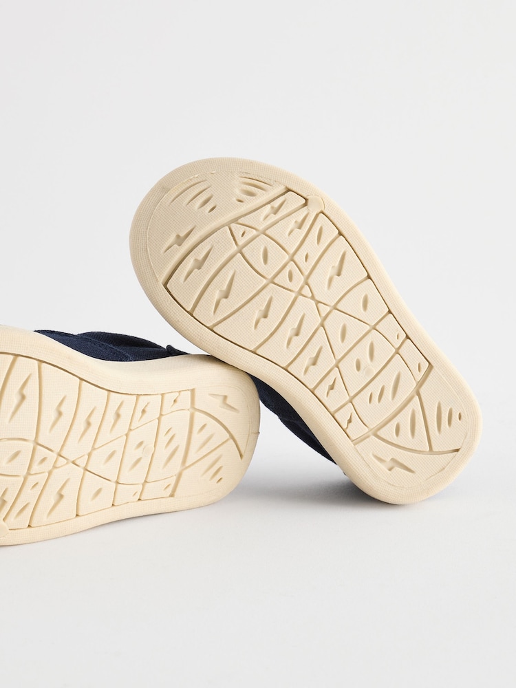 Navy Blue Touch Fastening Espadrille Shoes - Image 6 of 6