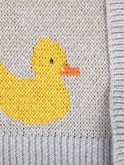 Szary w kaczki - JoJo Maman Bébé Duck Knitted Shawl - Image 4 of 4
