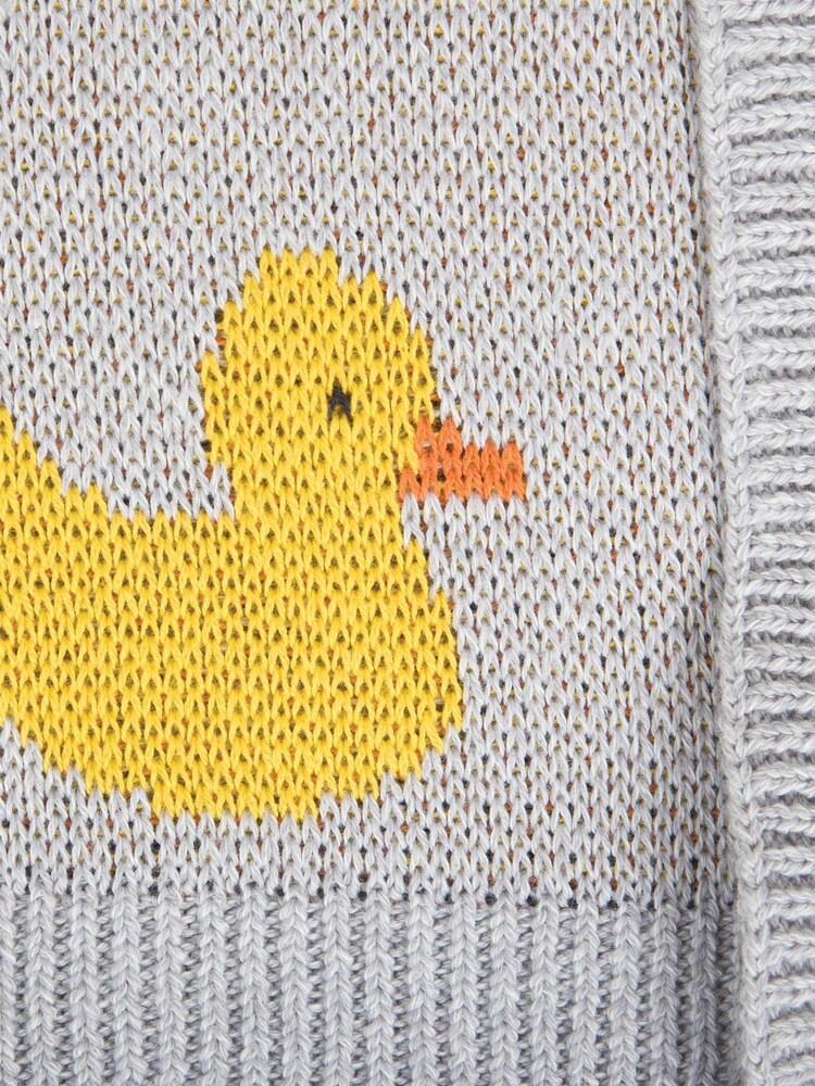Szary w kaczki - JoJo Maman Bébé Duck Knitted Shawl - Image 4 of 4