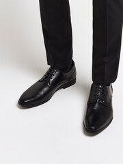 Черный - кожаные дерби на шнуровке River Island Point - Image 1 of 5