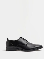 Черный - кожаные дерби на шнуровке River Island Point - Image 2 of 5