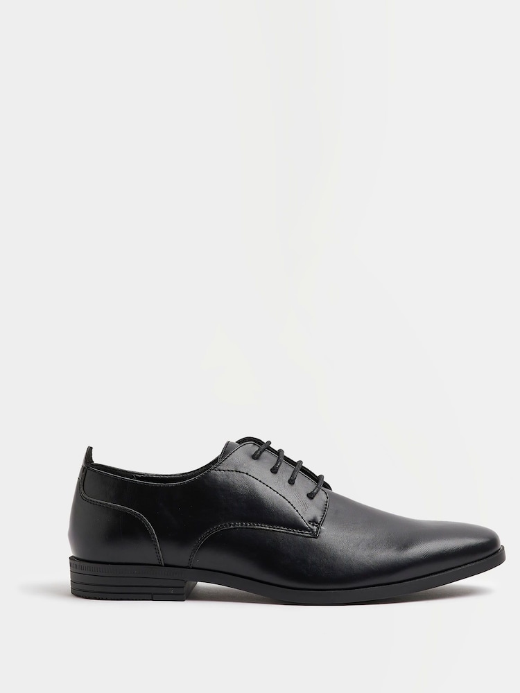 Черный - кожаные дерби на шнуровке River Island Point - Image 2 of 5