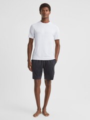 Reiss White Holt Jersey Crew Neck Short Sleeve T-Shirt - Image 3 of 5