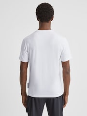 Reiss White Holt Jersey Crew Neck Short Sleeve T-Shirt - Image 5 of 5