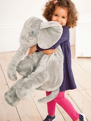 JoJo Maman Bébé Grey Giant Elephant Cuddler - Image 4 of 4