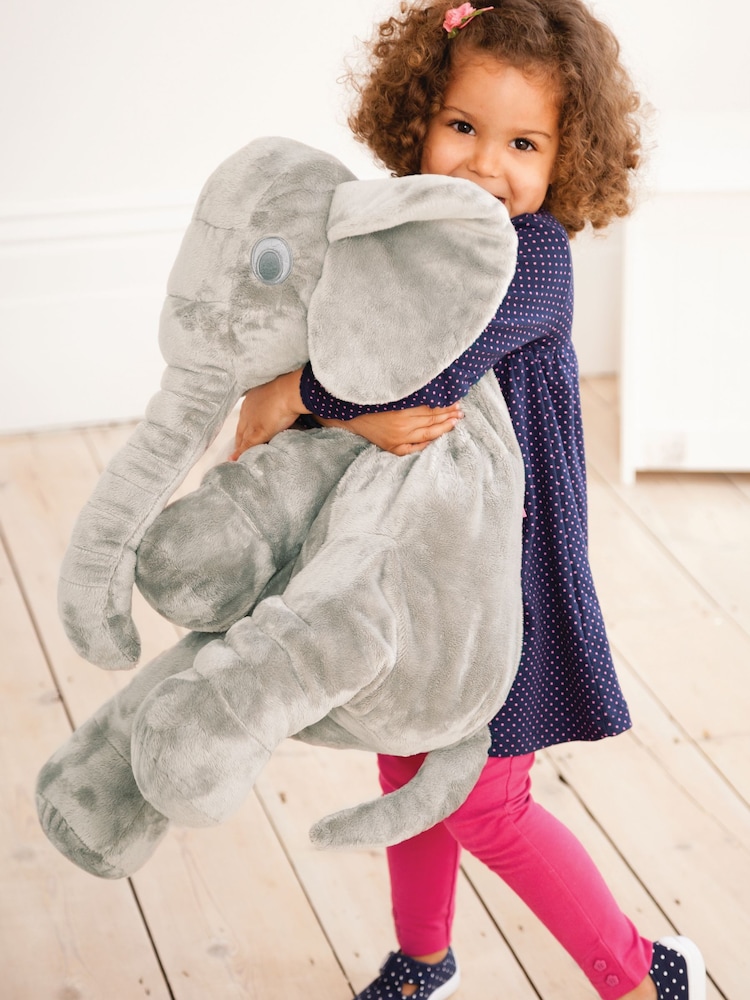 JoJo Maman Bébé Grey Giant Elephant Cuddler - Image 4 of 4