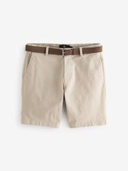 Stone Belted Chino Shorts - Image 7 of 8
