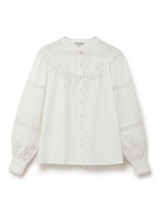 Another Sunday Long Sleeved Blouse With Lace Detail - Image 4 of 6
