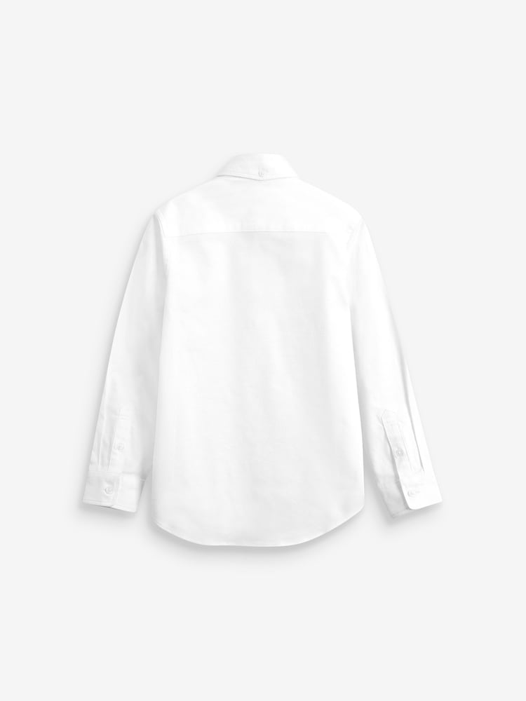 Blue & White 2 Pack Oxford Shirt (3-16yrs) - Image 4 of 7