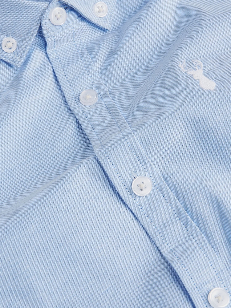 Blue & White 2 Pack Oxford Shirt (3-16yrs) - Image 6 of 7