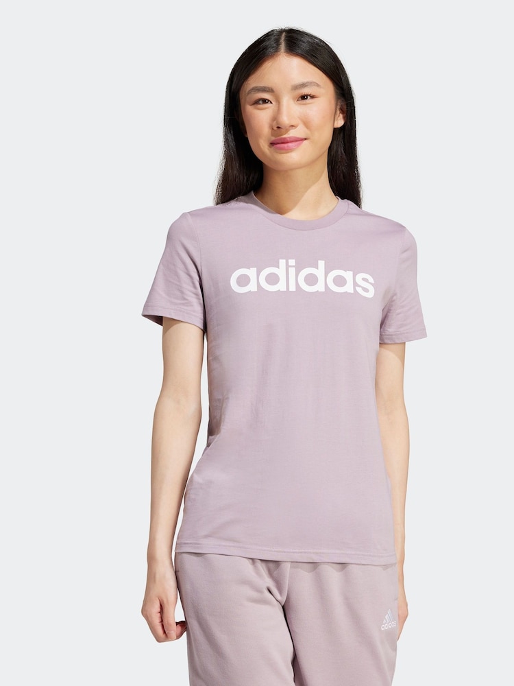 Adidas Slim-Fit Sportswear Essentials Logo T-Shirt aus 100 % Baumwolle - Bild 1 von 7