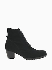 Gabor Optimum Soft Nubuck Black Ankle Boots - Image 1 of 5
