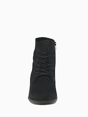 Gabor Optimum Soft Nubuck Black Ankle Boots - Image 4 of 5