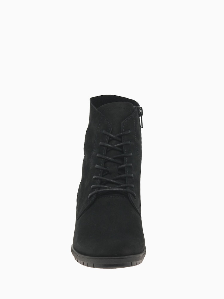 Gabor Optimum Soft Nubuck Black Ankle Boots - Image 4 of 5