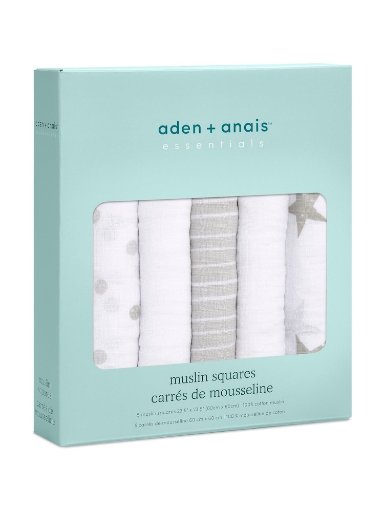 Пыльной - Набор из 5 муслиновых пеленок Aden + Anais Essentials - Изображение 2 4