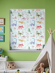 Voyage Dusk Blue Blackout Dinos Made To Measure Roller Blind - Image 2 of 6