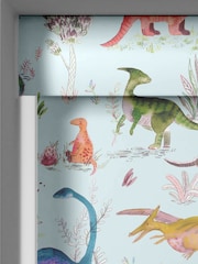 Voyage Dusk Blue Blackout Dinos Made To Measure Roller Blind - Image 3 of 6