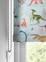 Voyage Dusk Blue Blackout Dinos Made To Measure Roller Blind - Image 4 of 6