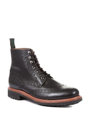 Jones Bootmaker Baker Street Goodyear Welt Black Ankle Boots - Image 3 of 6