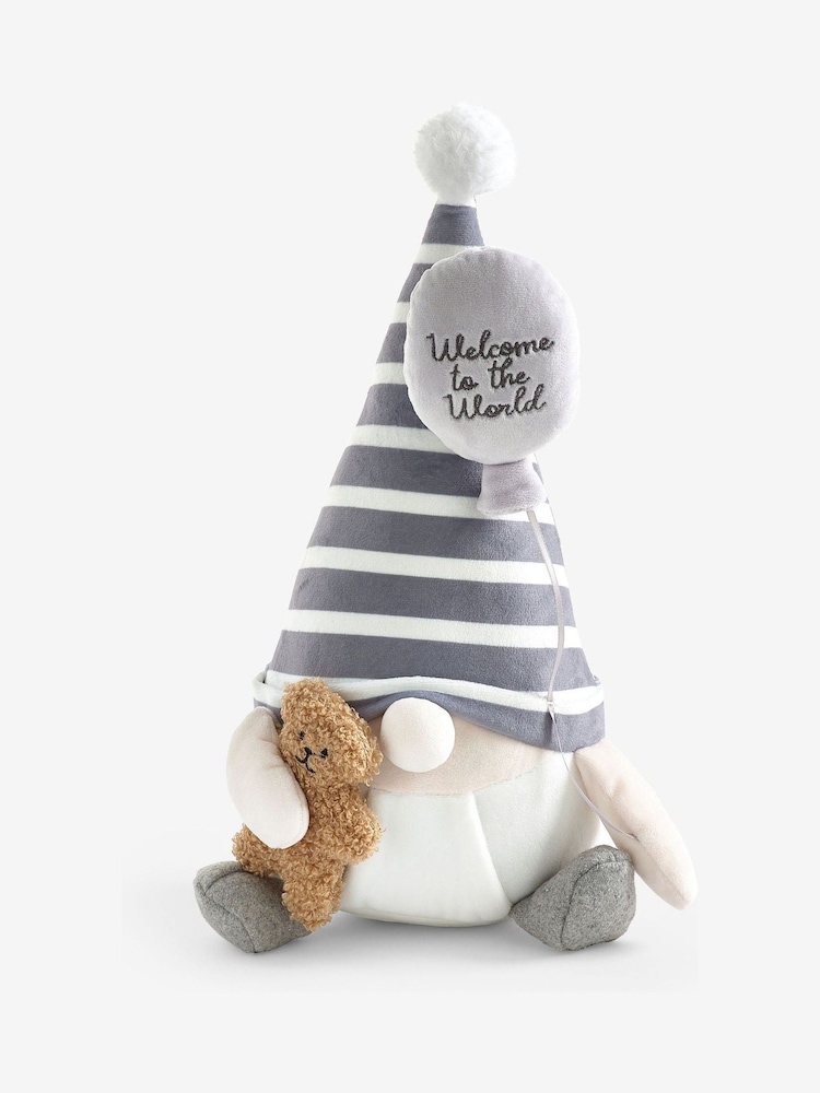 Grey Welcome to the World New Baby Gonk Ornament - Image 3 of 3 Grey Welcome to the World New Baby Gonk Ornament - Image 3 of 3