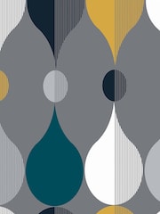 Graham & Brown Grey Coronation 10M Wallpaper - Image 2 of 3